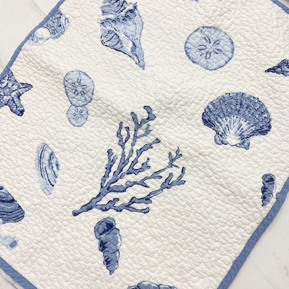 Sigrid Olsen Pillow shams 2 PC Standard Sz COASTAL Sea Shells Under The Sea - Picture 4 of 6